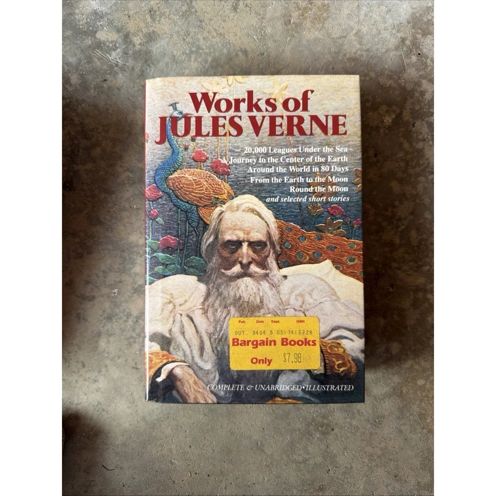 Works of Jules Verne HC 1983 Illustrated Omnibus 20,000 Leagues Good +